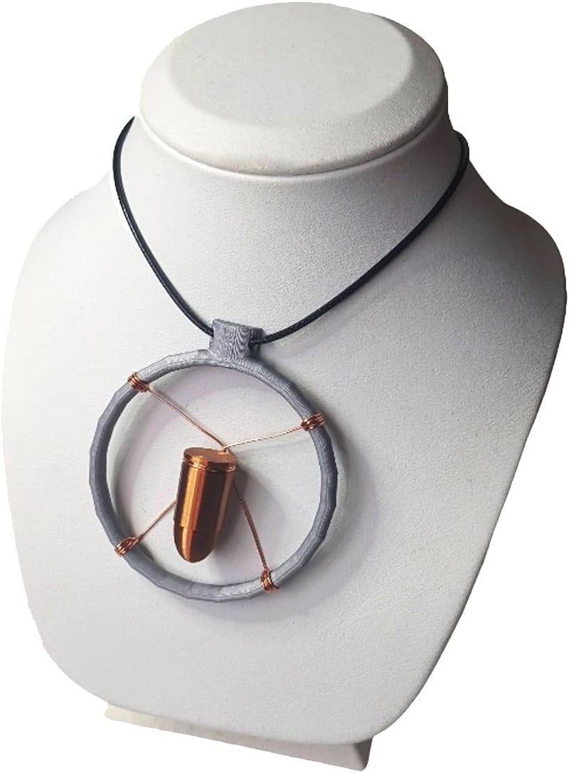 Handmade Cyberpunk V Bullet Cosplay Necklace - Image 2